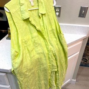 Linen chicos plus size shirt.